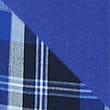 Pure Cotton Checked Pyjama Shorts Set, COBALT, swatch