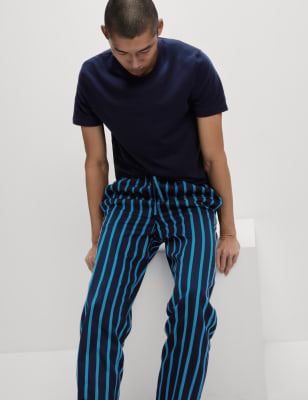 

M&S Collection Pijama navideño familiar con rayas y caramelos para hombreMens - Navy Mix, Navy Mix