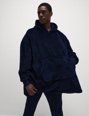 

Mens M&S Collection Fleece Hoodie - Navy, Navy