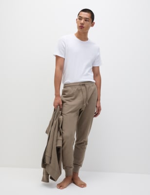 

Mens M&S Collection Strukturierte Joggerhose aus reiner Baumwolle - Neutral, Neutral