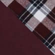 Brushed Cotton Checked Pyjama Set, BURGUNDY MIX, swatch