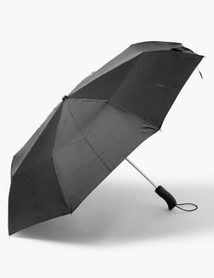 

Mens M&S Collection Rubber Handle Umbrella with Windtech™ - Black, Black