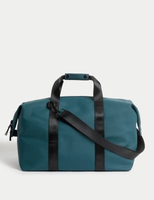 

Mens M&S Collection Rubberised Weekend Bag - Dark Teal, Dark Teal