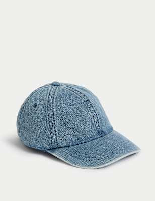 

Mens M&S Collection Denim Baseball Cap - Blue, Blue