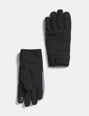 

Mens M&S Collection Wind Resistant Gloves with Stormwear Plus™ - Black, Black