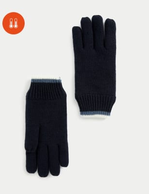 

Mens M&S Collection Knitted Gloves with Thermowarmth™ - Navy Mix, Navy Mix