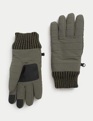 

Mens M&S Collection Gloves with Stormwear™ - Green, Green