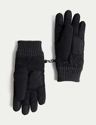 

Mens M&S Collection Gloves with Stormwear™ - Black, Black