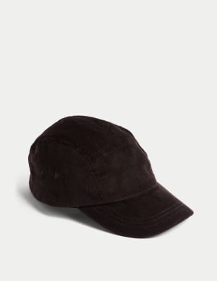 

Mens M&S Collection Cotton Rich Corduroy Baseball Cap - Chocolate, Chocolate