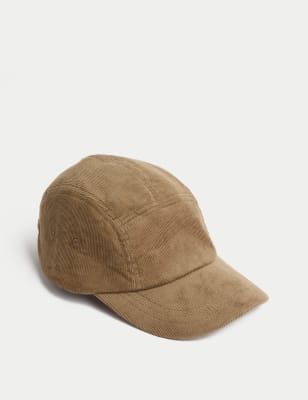 

Mens M&S Collection Cotton Rich Corduroy Baseball Cap - Sand, Sand