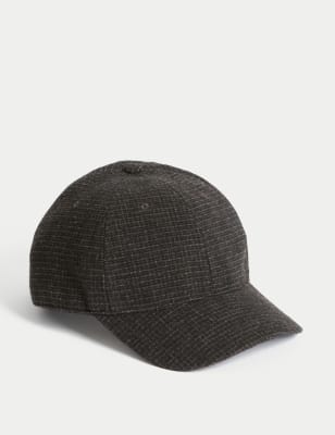 

Mens M&S Collection Herringbone Baseball Cap - Brown Mix, Brown Mix