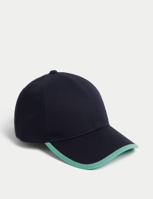 

Mens M&S Collection Pure Cotton Baseball Cap - Navy Mix, Navy Mix