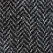 British Wool and Leather Herringbone Gloves, BLACK MIX, swatch