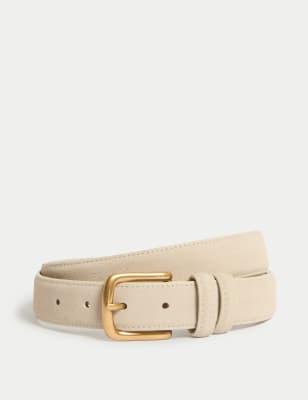 

Mens Autograph Suede Belt - Natural, Natural