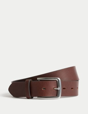 M&S Men's Leather Casual Belt - 38-40 - Black, Brown,Black