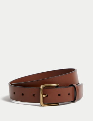 

Mens M&S Collection Leather Belt - Tan, Tan