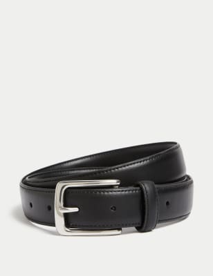 

Mens M&S Collection Stretch Smart Buckle Belt - Black, Black