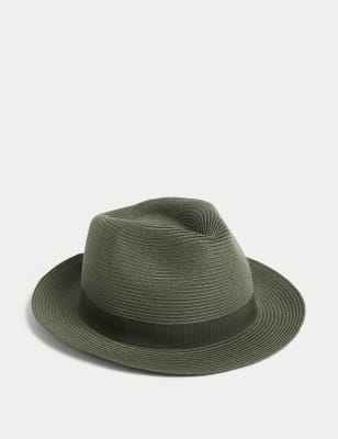 

Mens M&S Collection Packable Trilby - Green, Green