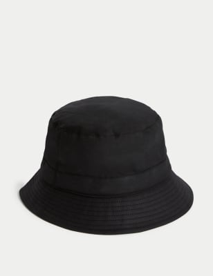 

Mens M&S Collection Cotton Blend Bucket Hat - Black, Black