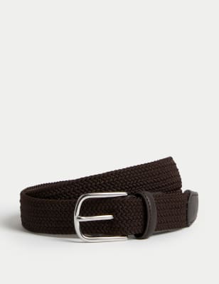 

Mens M&S Collection Stretch Woven Casual Belt - Chocolate, Chocolate