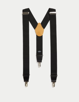

Mens M&S Collection Adjustable Braces - Black, Black