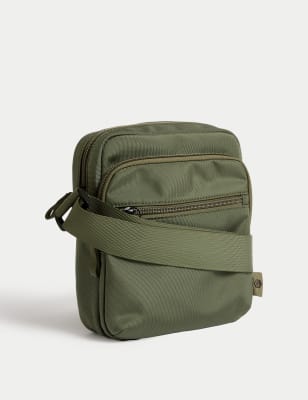 

Mens M&S Collection Recycled Polyester Pro-Tect™ Cross Body Bag - Khaki, Khaki