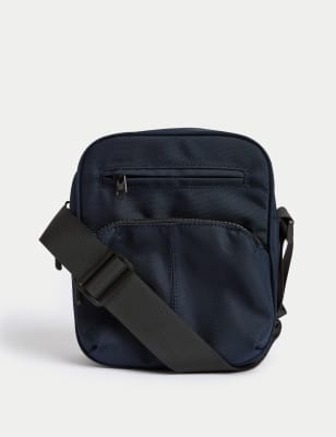 

Mens M&S Collection Scuff Resistant Stormwear™ Cross Body Bag - Navy, Navy