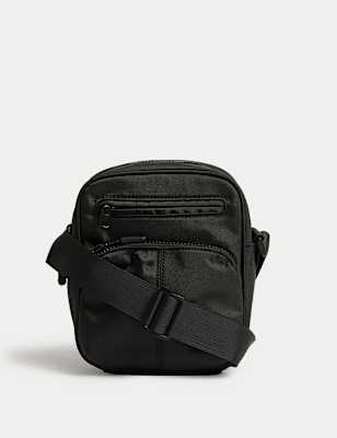 

Mens M&S Collection Scuff Resistant Stormwear™ Cross Body Bag - Black, Black