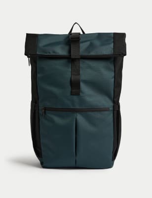 

Mens M&S Collection Stormwear™ Roll Top Backpack - Dark Teal, Dark Teal