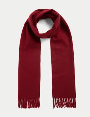 

Mens Autograph Pure Cashmere Scarf - Red, Red