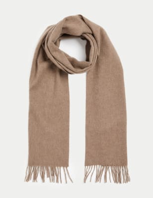 

Mens Autograph Pure Cashmere Scarf - Light Camel, Light Camel