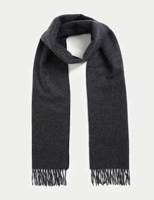 

Mens Autograph Pure Cashmere Scarf - Charcoal Mix, Charcoal Mix