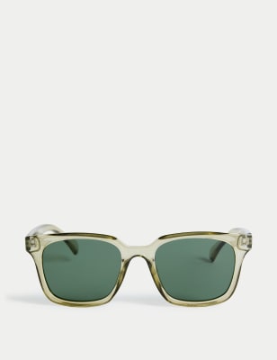 

Mens M&S Collection D Frame Polarised Sunglasses, Green