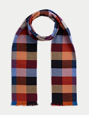 

Mens M&S Collection Heatgen™ Checked Scarf - Multi, Multi