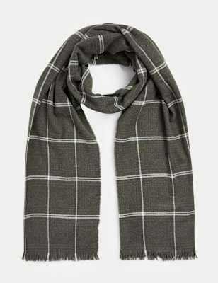 

M&S Collection Bufanda Heatgen™ de cuadrosMens - Mezcla De Tonos Caqui, Mezcla De Tonos Caqui