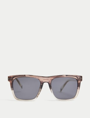 

Mens M&S Collection Polarisierte Sonnenbrille mit D-Gestell - Brown Mix, Brown Mix