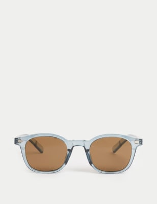 

Mens M&S Collection Round Polarised Sunglasses - Grey, Grey