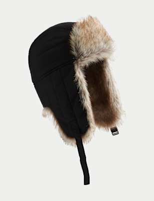 

Mens M&S Collection Padded Trapper Hat with Thermowarmth™ - Black, Black