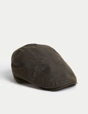 

Mens M&S Collection Pure Cotton Flat Cap, Khaki Mix