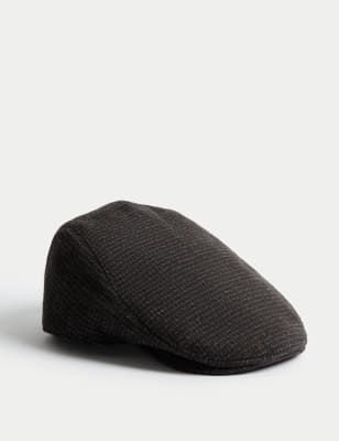 

Mens M&S Collection Textured Flat Cap with Thermowarmth™ - Grey Mix, Grey Mix