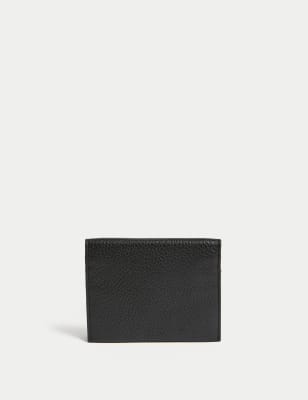 

Mens Autograph Leather Pebble Grain Cardsafe™ Card Holder - Black, Black