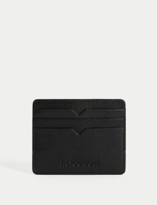 

Mens Autograph Leather Card Holder - Black, Black