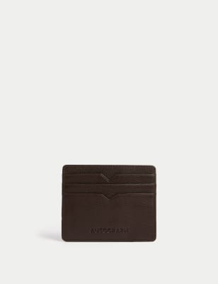 

Mens Autograph Leather Card Holder, Brown