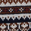 Fair Isle Knitted Scarf, NAVY MIX, swatch