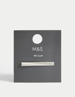 

Mens M&S Collection Stainless Steel Tie Pin - Silver, Silver