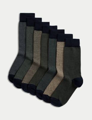 

Mens M&S Collection 7pk Cool & Fresh™ Socks - Khaki Mix, Khaki Mix