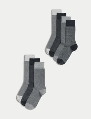 

M&S Collection Pack de 7 pares de calcetines Cool & Fresh™Mens - Medium Grey Mix, Medium Grey Mix
