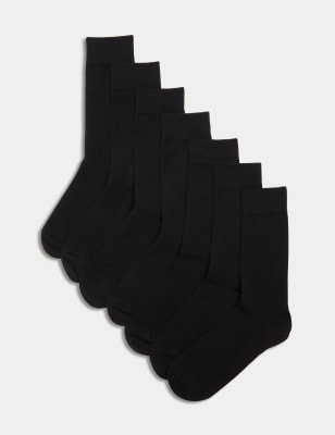 

Mens M&S Collection 7pk Cool & Fresh™ Cotton Rich Socks, Black