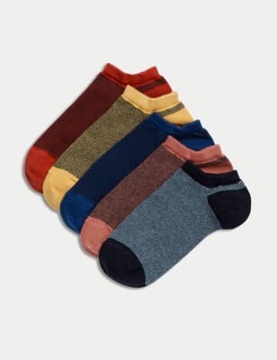 

Mens M&S Collection 5pk Trainer Liners™ - Multi, Multi