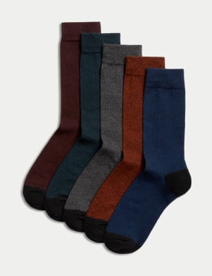 

Mens M&S Collection 5pk Cool & Fresh™ Cushioned Socks - Multi, Multi